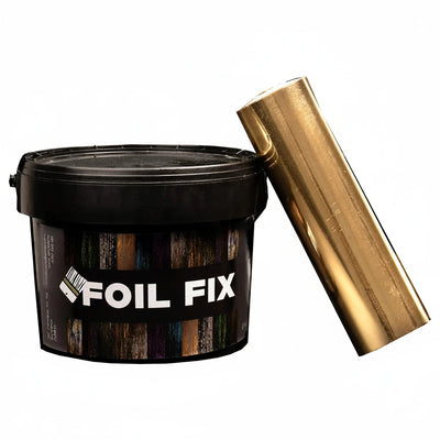 Kit folie de transfer pentru diverse culori de 25 metrii patrati 2kg cu adeziv auriu
