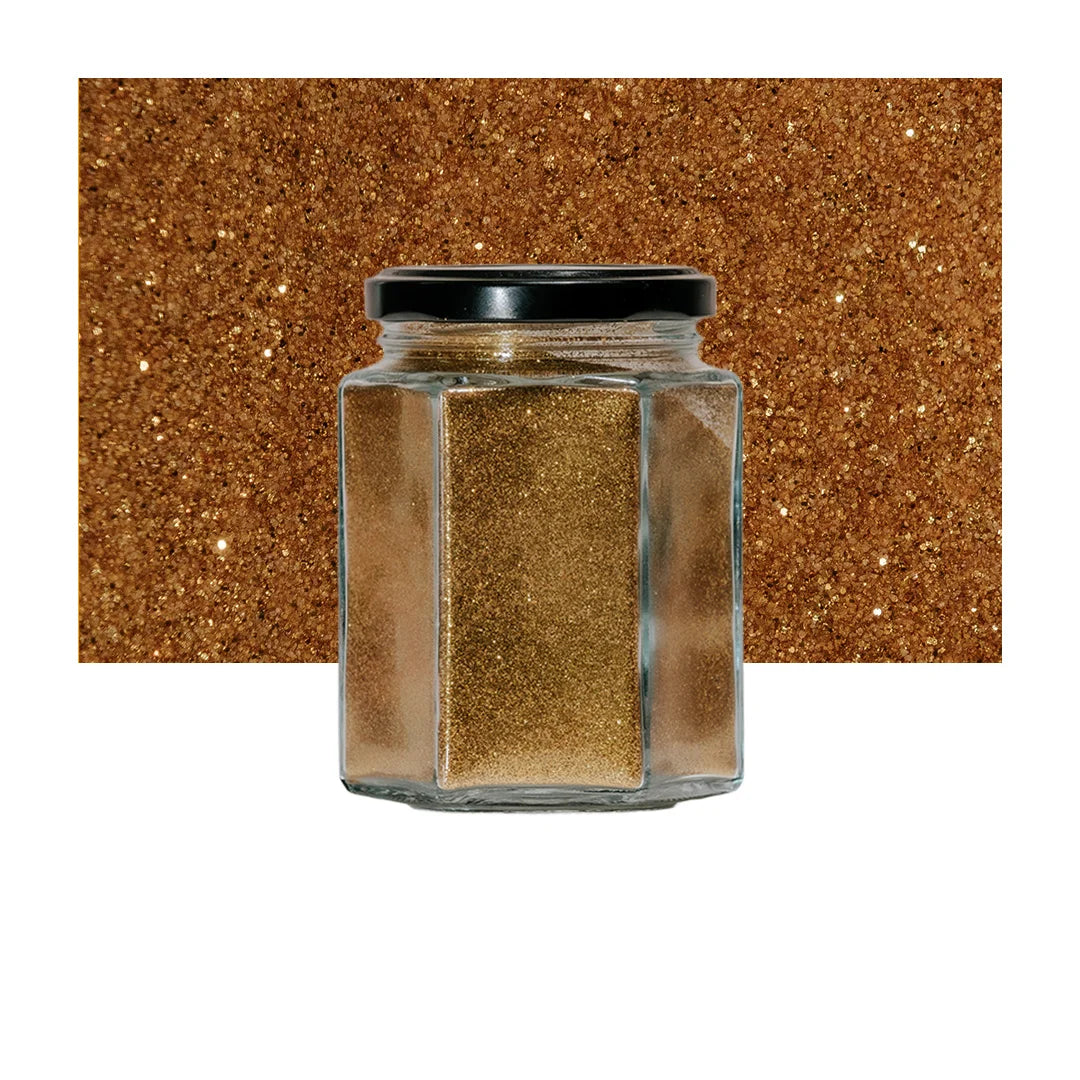 Sclipici decorativ pigment intens, pentru pereti interiori, Decosti, 200 g, bronz