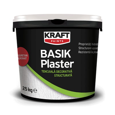 Tencuiala decorativa siliconata Kraft Paints (K15, K25, R15, R25) 25 kg