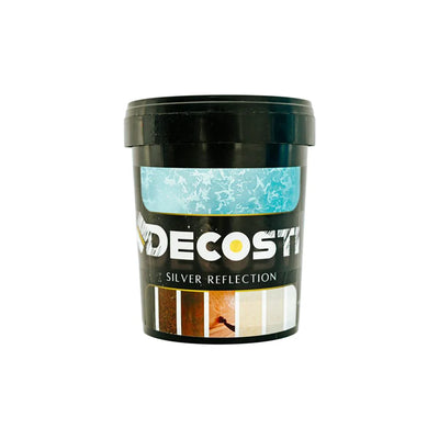 Vopsea decorativa pensulata, cu sfere de sticla, Silver reflection, Decosti