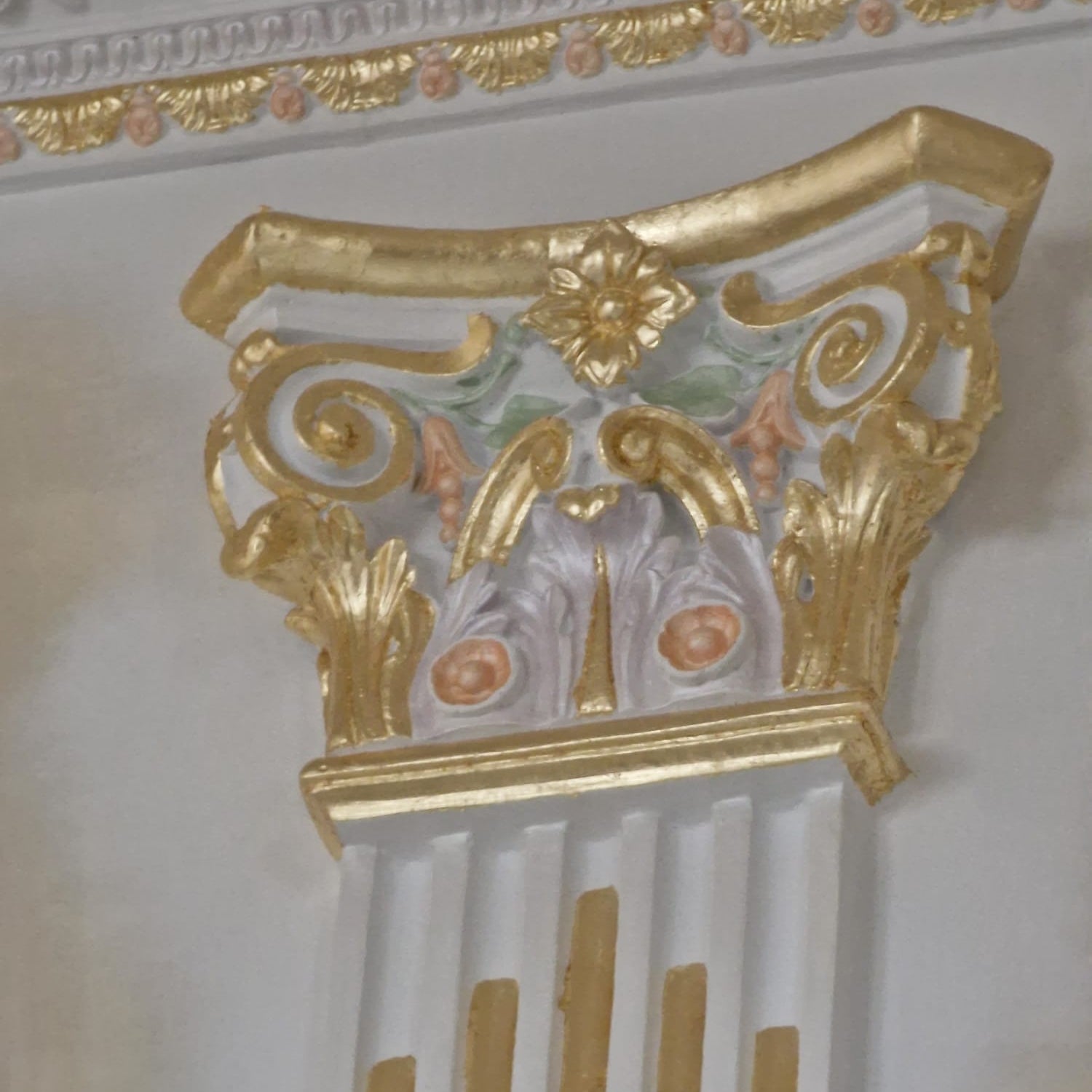 Foita decorativa stucco, aurie - 16x16 cm