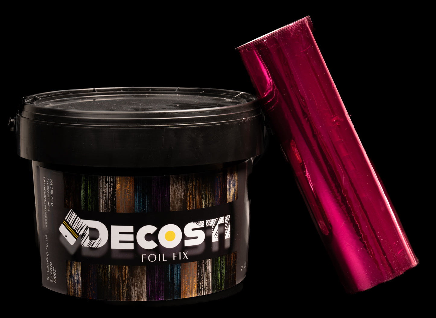 Kit folie de transfer, diverse culori - 25 mp + 2 kg adeziv