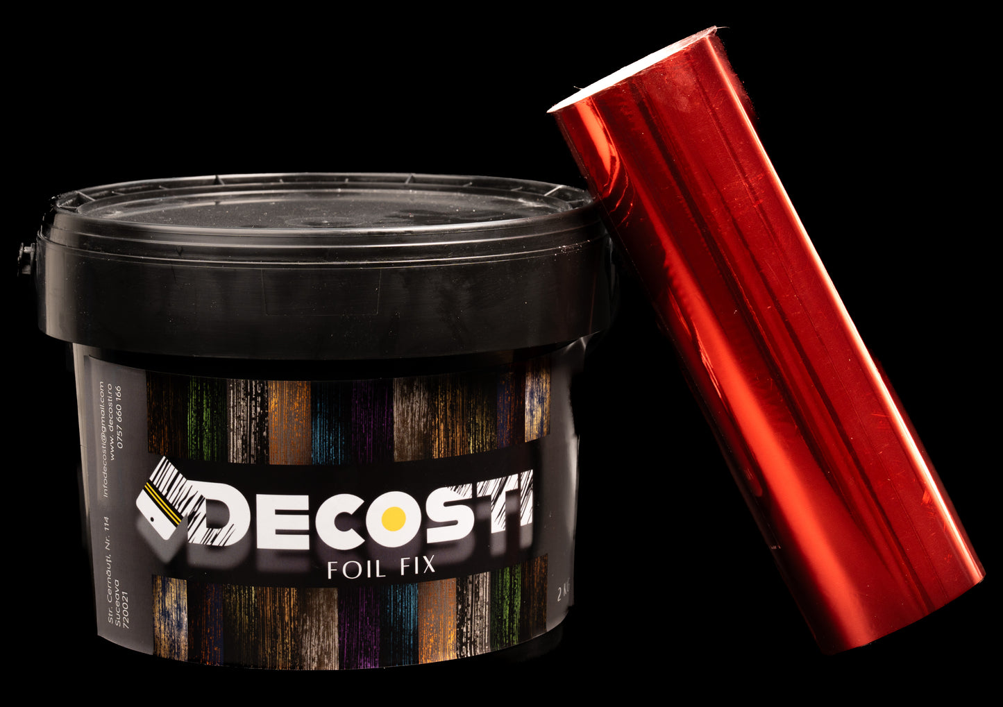 Kit folie de transfer, diverse culori - 25 mp + 2 kg adeziv