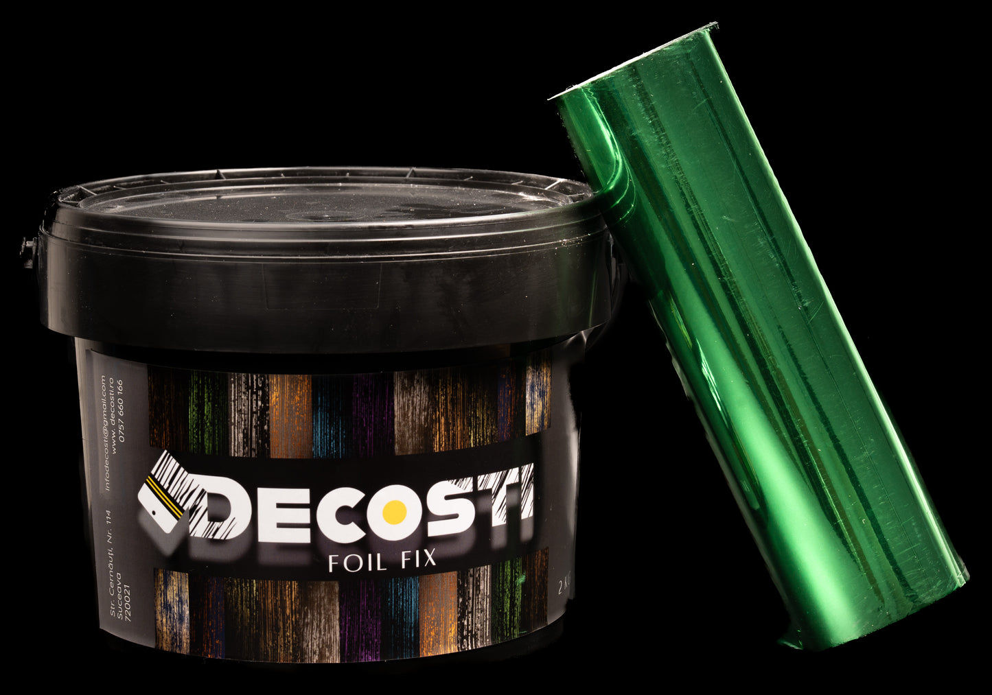 Kit folie de transfer, diverse culori - 25 mp + 2 kg adeziv