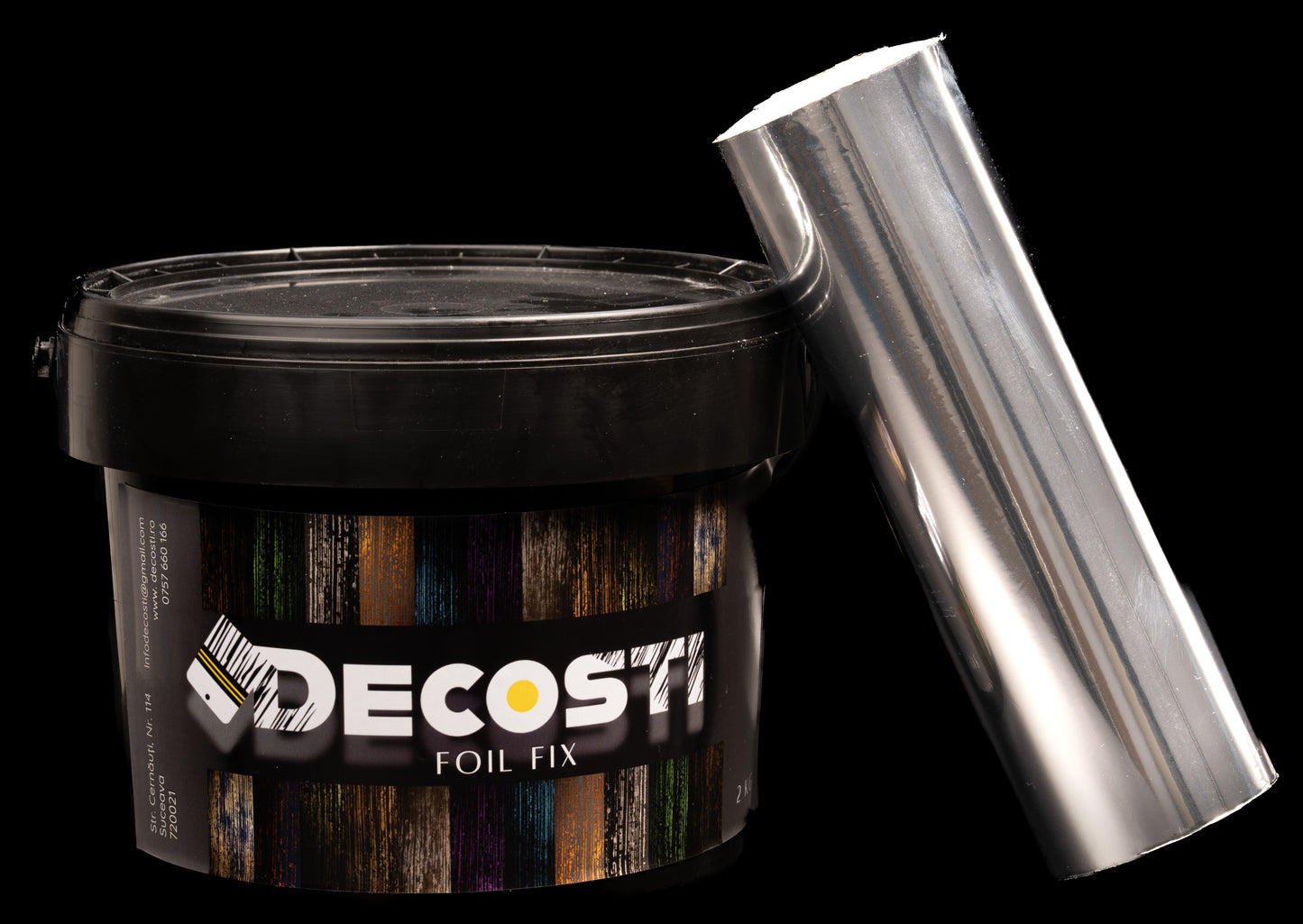 Kit folie de transfer, diverse culori - 25 mp + 2 kg adeziv