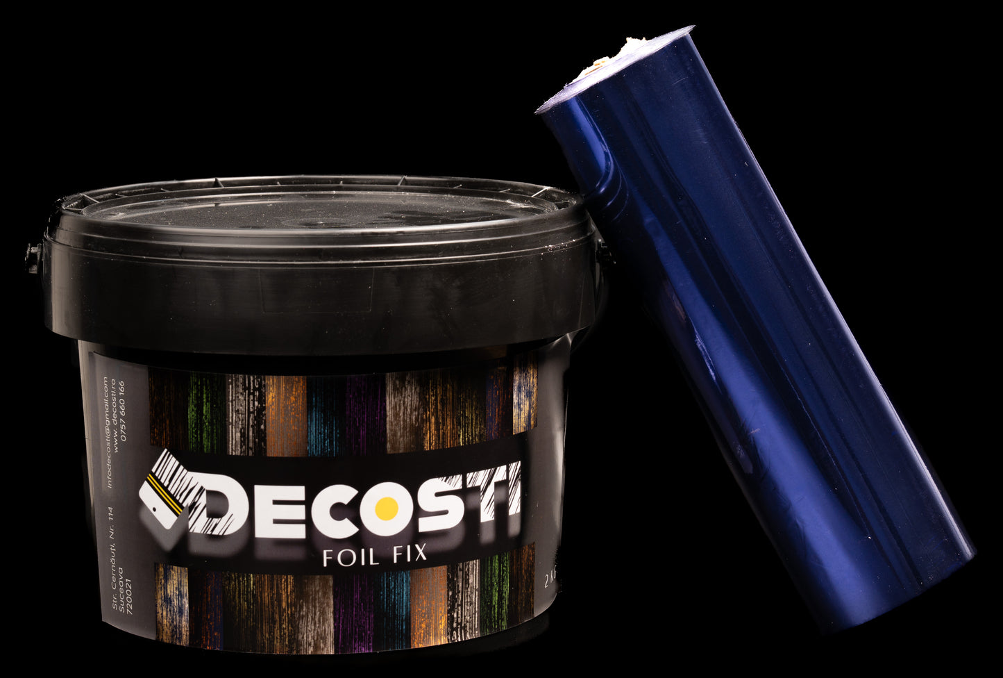 Kit folie de transfer, diverse culori - 25 mp + 2 kg adeziv