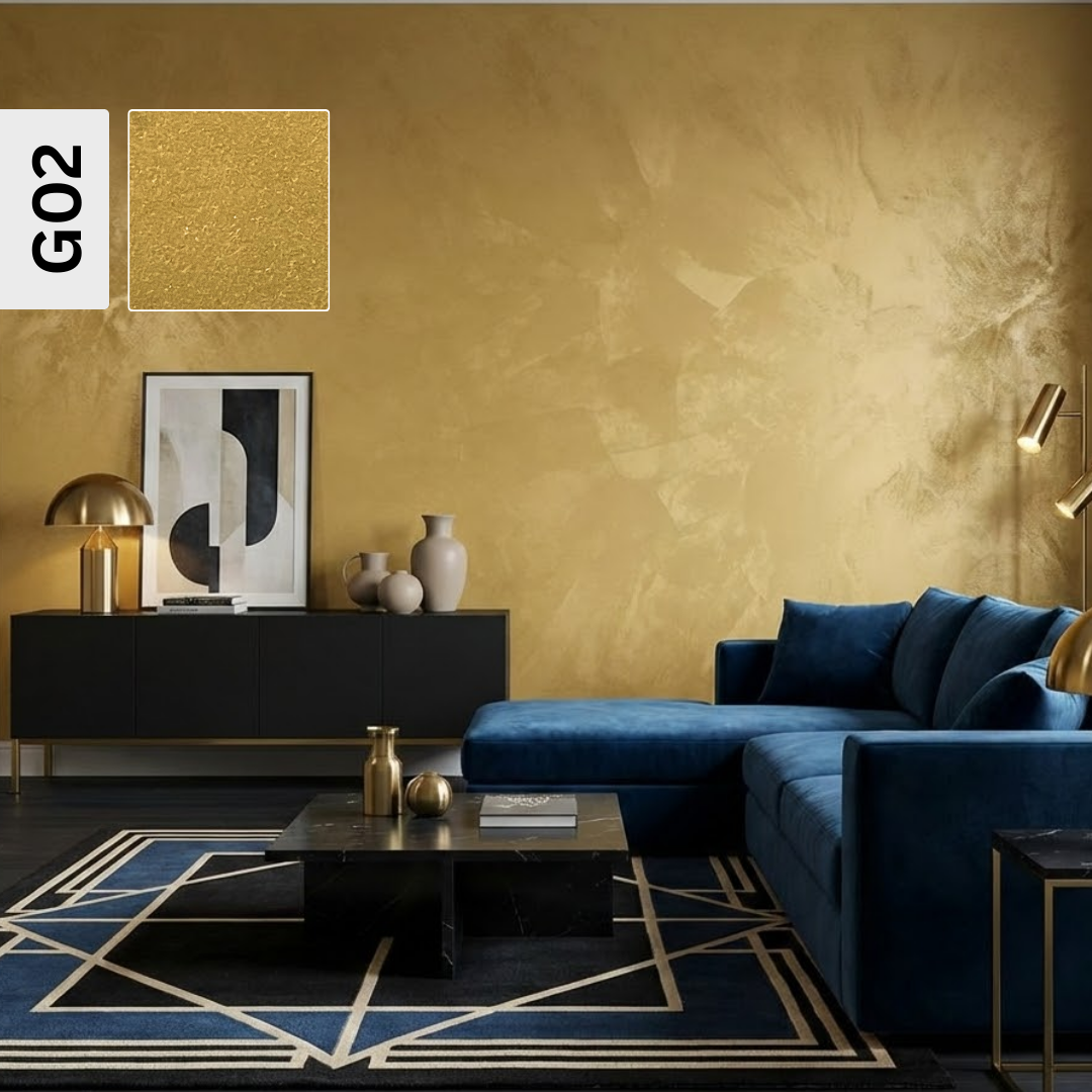 Vopsea decorativa Velvet pearl finish, Decosti (1/3 L) diverse culori G02
