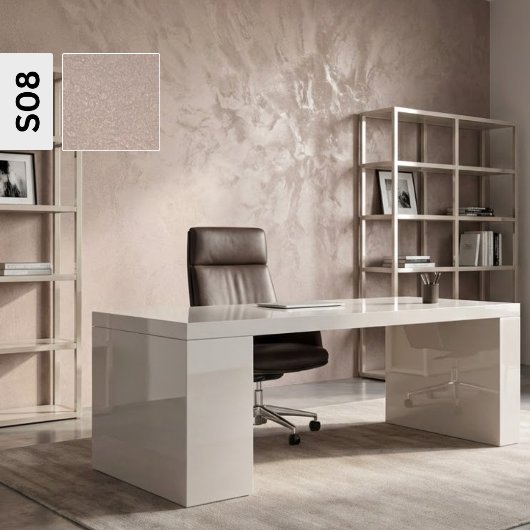Vopsea decorativa Velvet pearl finish, Decosti (1/3 L) diverse culori S08 