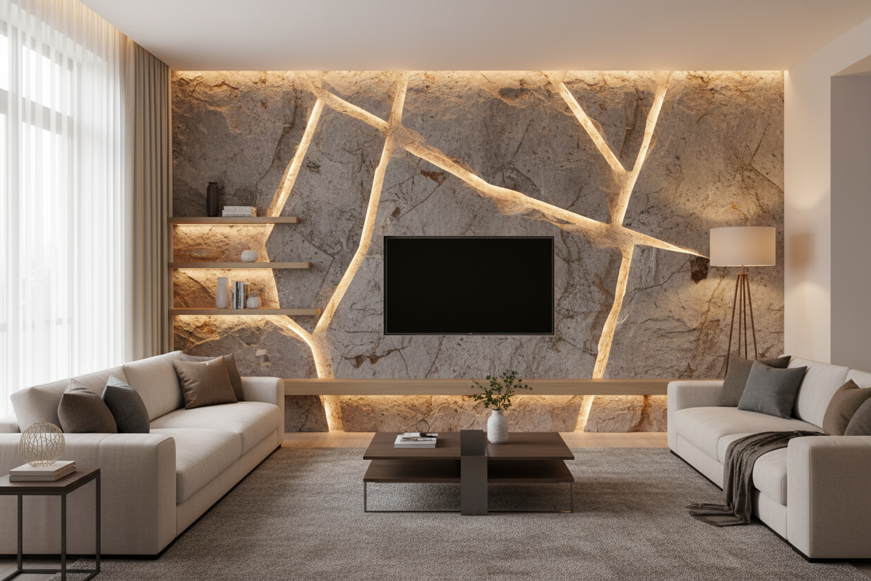 Rock-art, material decorativ efect piatra naturala, 25 kg, Decosti
